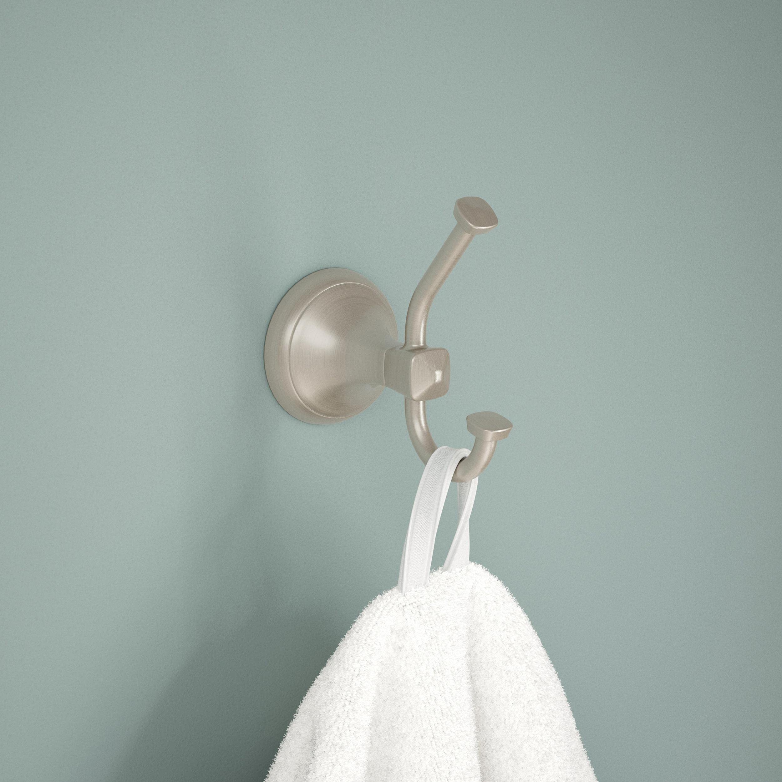 Esato Towel Hook in Spotshield Brushed Nickel