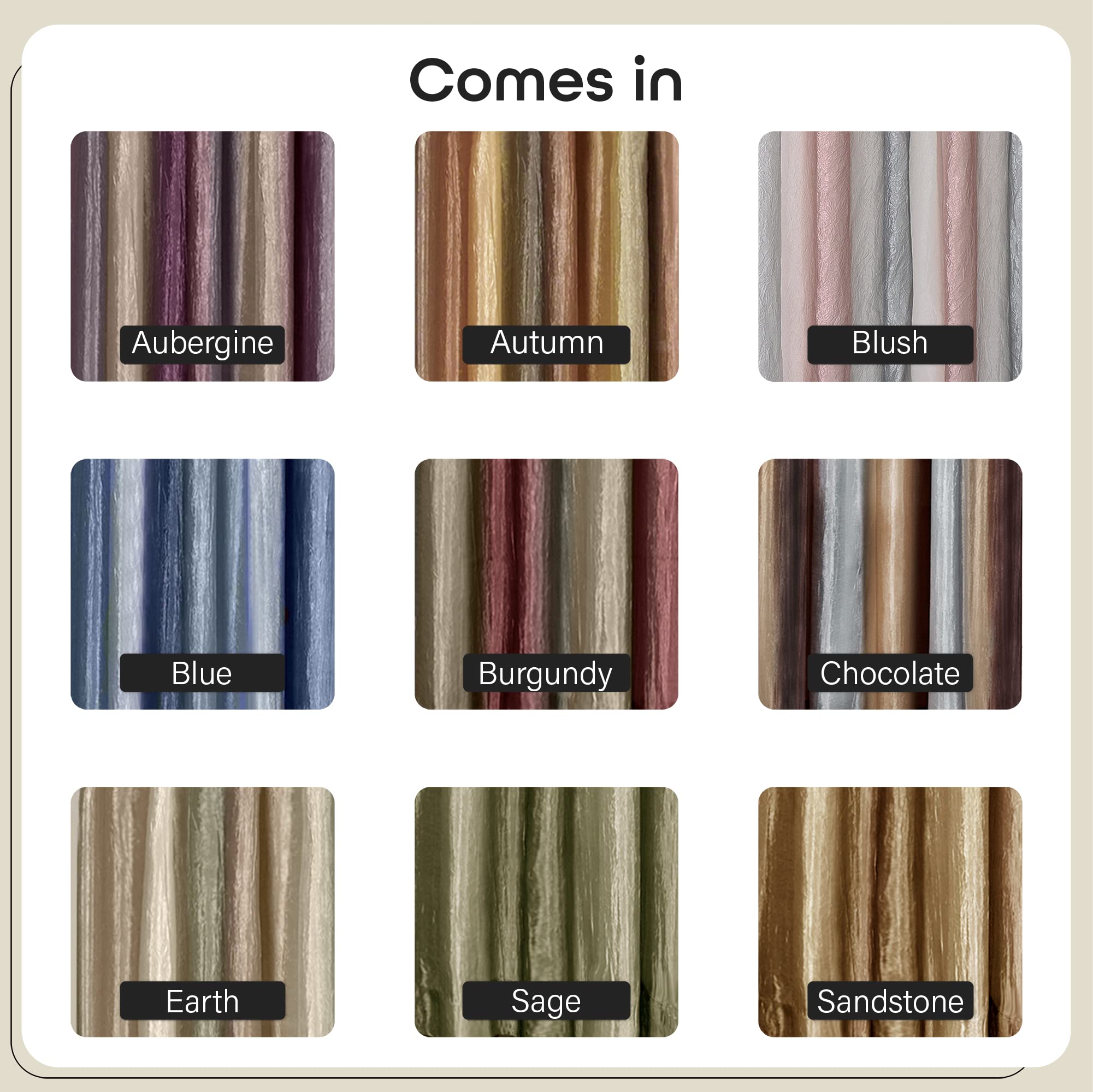 Ombre Panel Room Darkening Window Curtain - 63 Inch Length, 50 Inch Width - Earth- Light Filtering Soft Polyester Drapes for Bedroom Living & Dining Room by Achim Home Decor