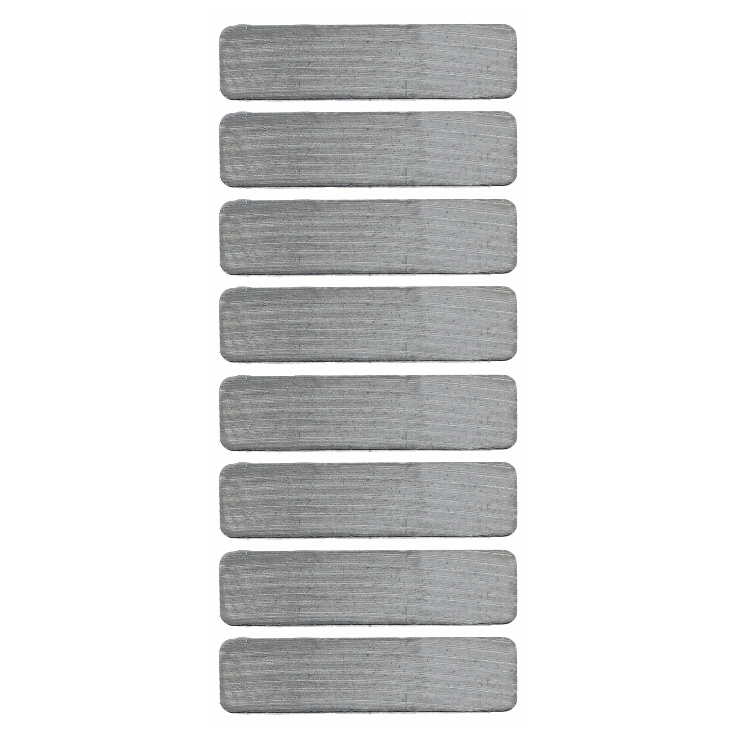 Ceramic Block Magnet, 3/16" Thick, 1/4" Wide, 7/8" Length (Pack of 8)