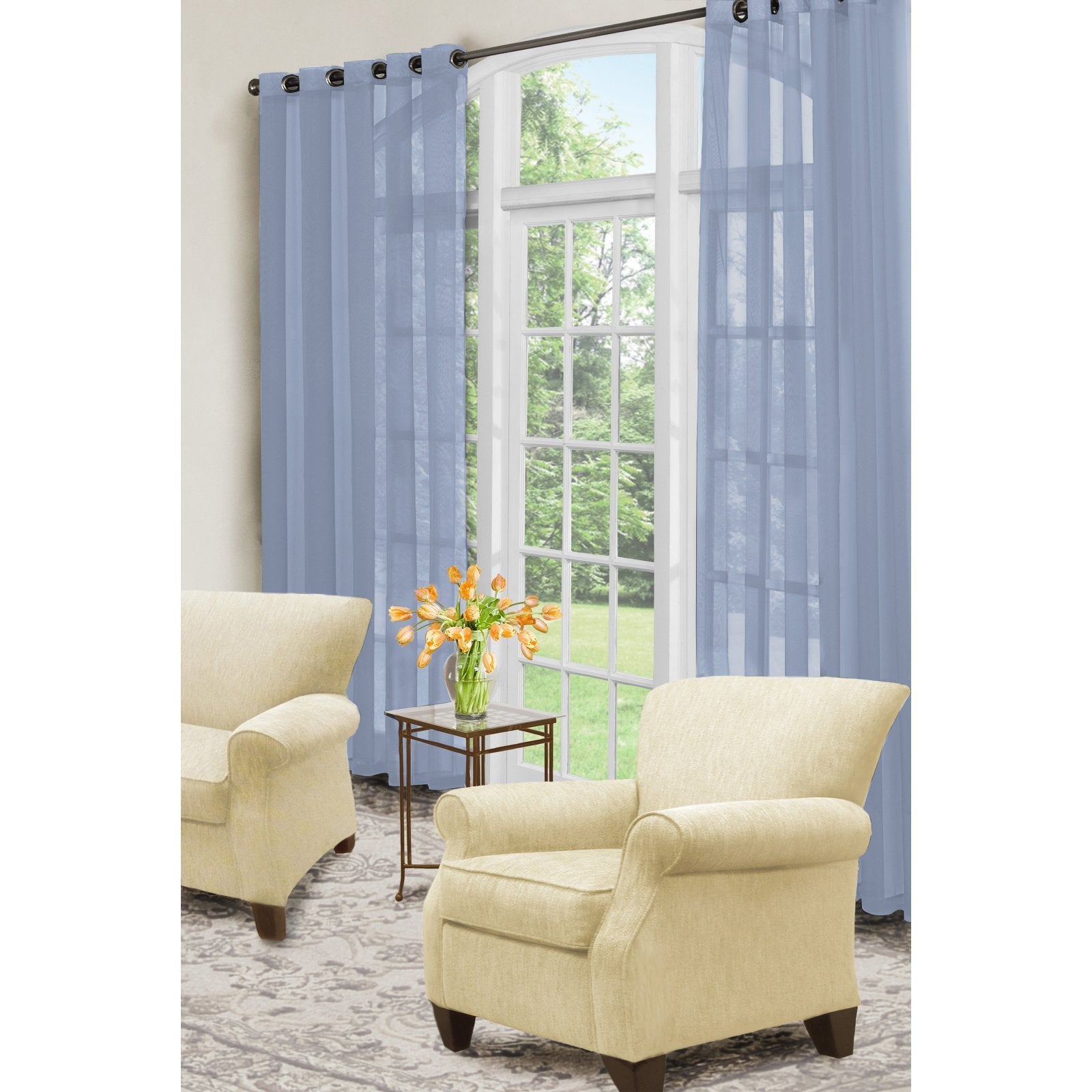 Arm & Hammer Arm and Hammer Curtain Fresh Odor-Neutralizing Single Curtain Panel White 59x63 63 Inches