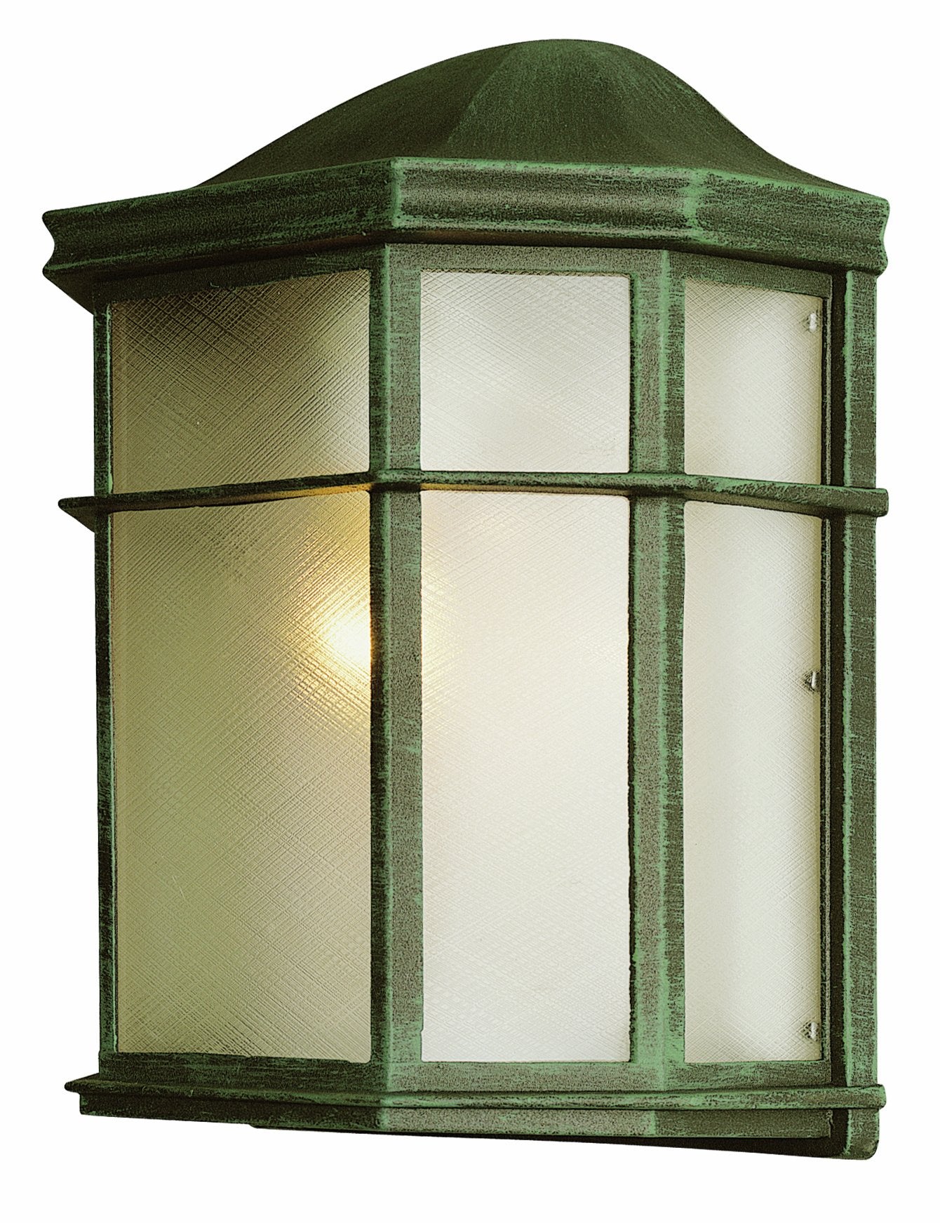 Trans Globe Lighting TG4484 BK Traditional One Pocket Lantern Outdoor-Post-Lights, 9-3/4-Inch, Black