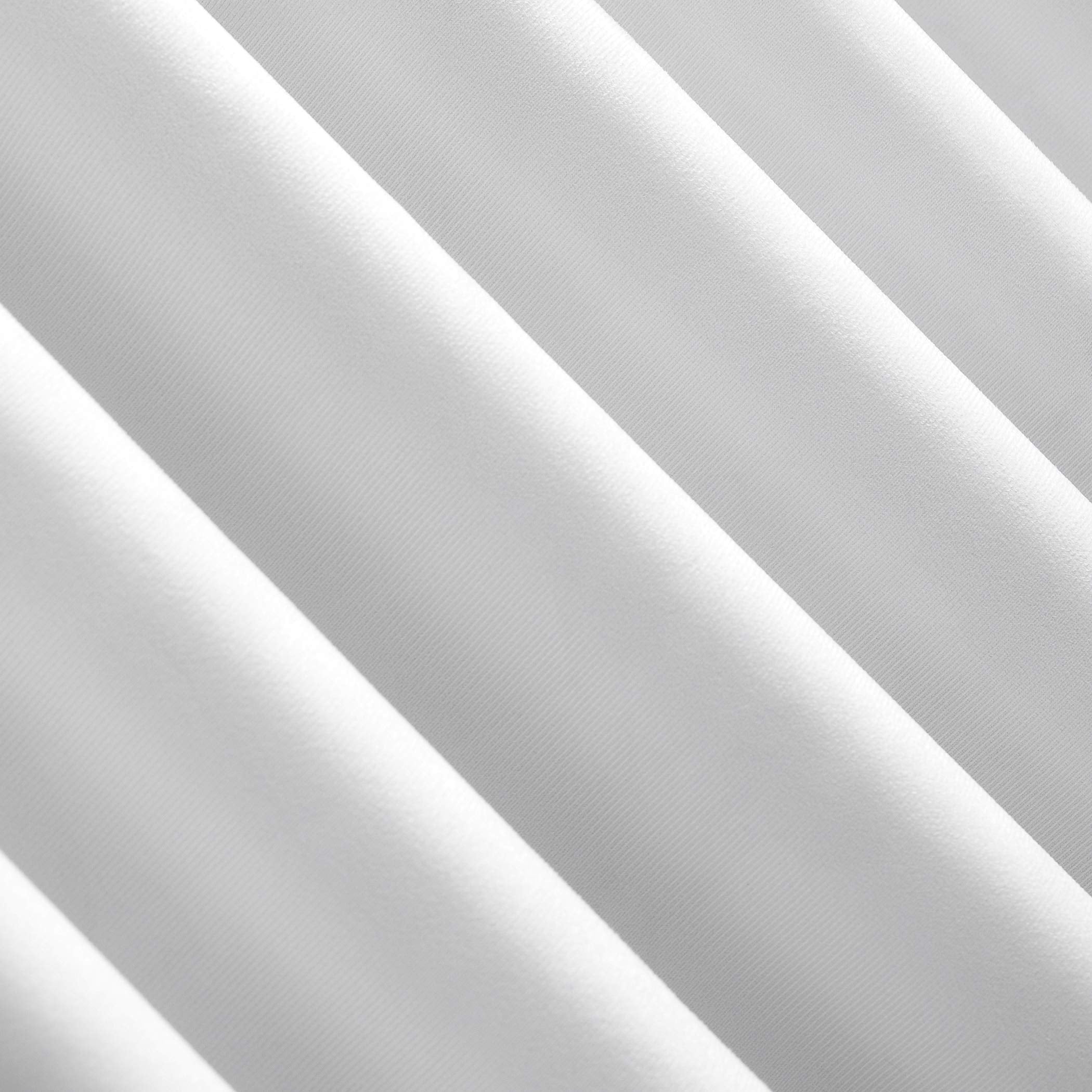 Sun Zero Hampshire Velvet Noise Reducing Thermal Extreme 100% Total Blackout Back Tab/Rod Pocket Curtain Panel, Pearl, 50"W x 108"L (1 Panel)