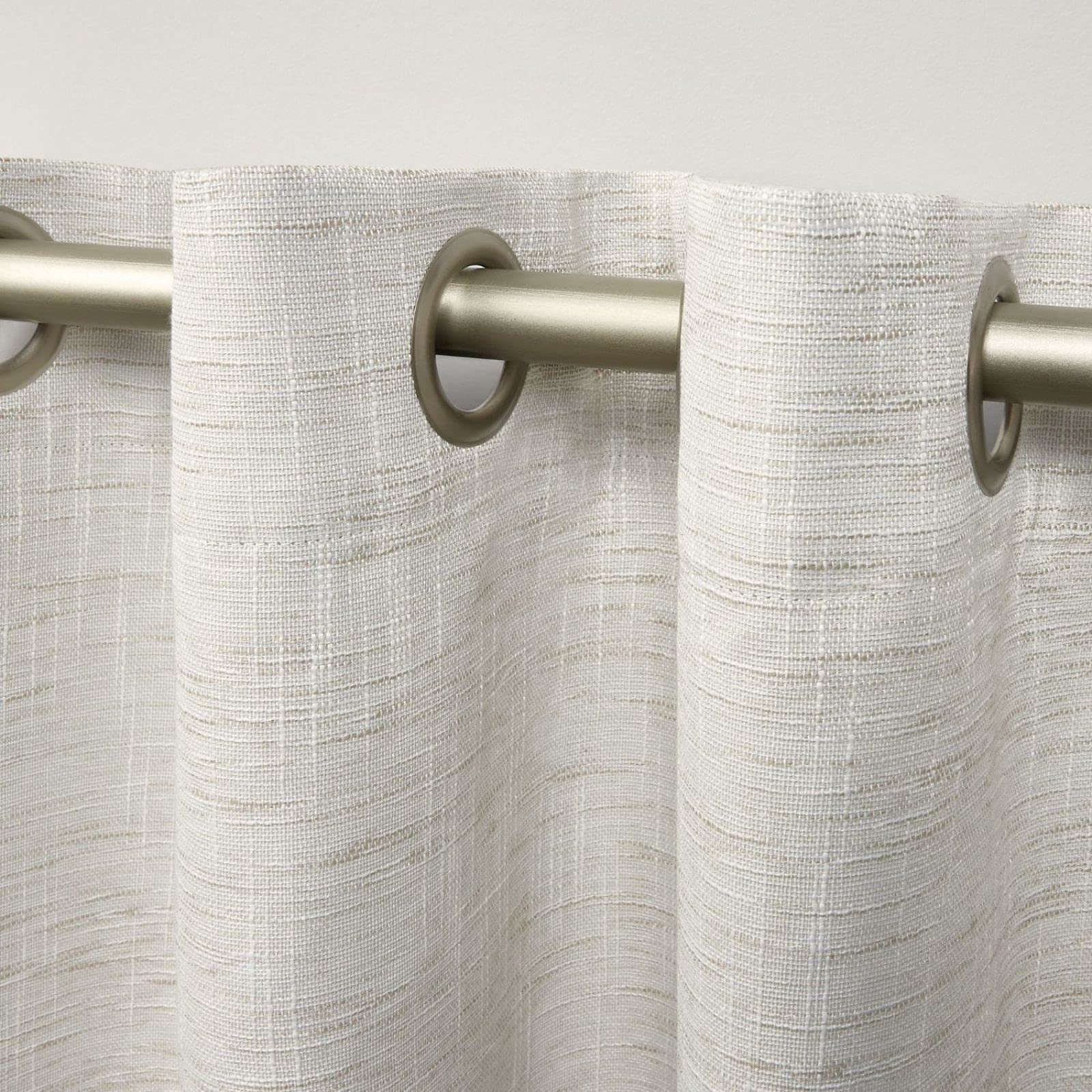 Exclusive Home Curtains EH8460-01-2-84G Burke Blackout Grommet Top Curtain Panel Pair, 52x84, Latte