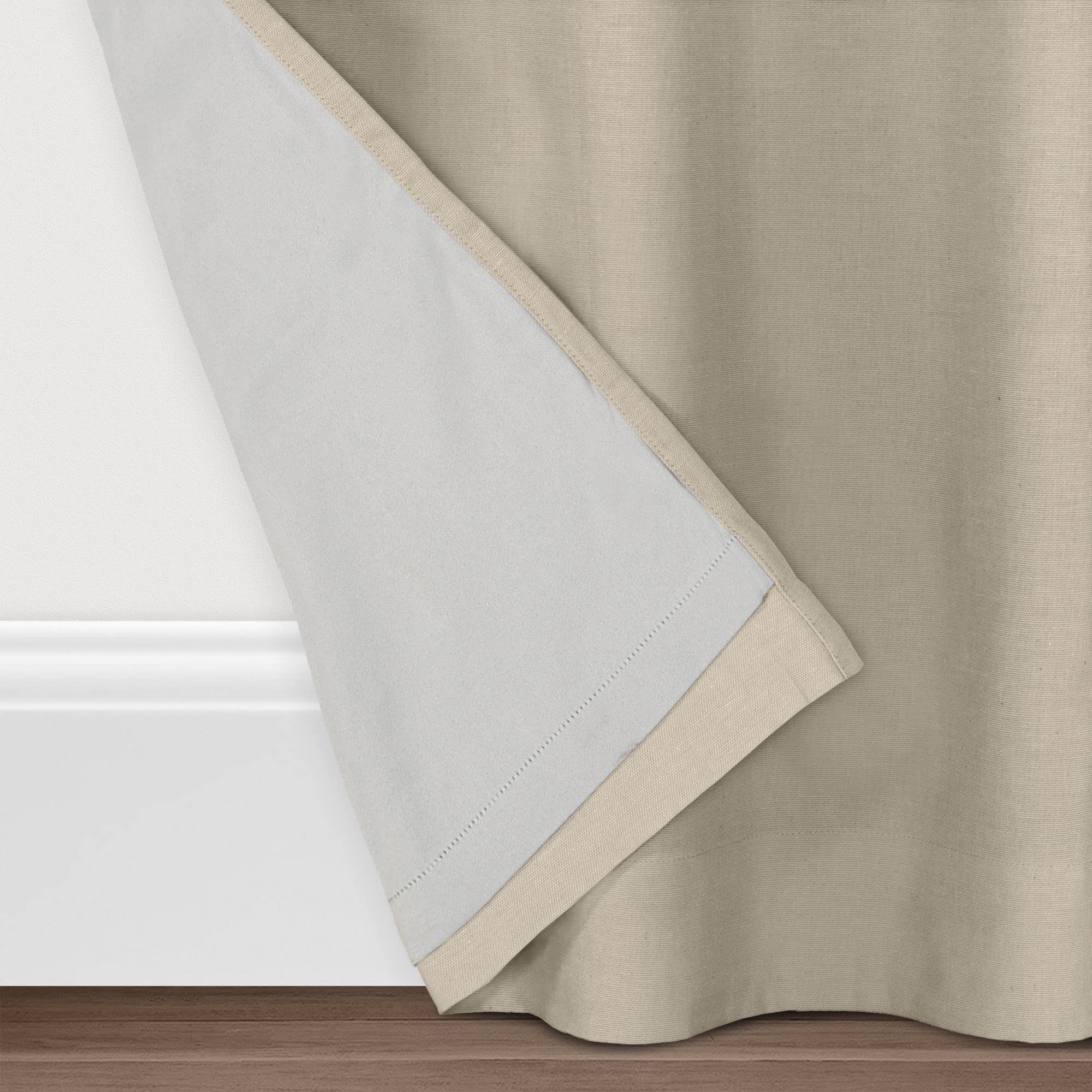 Bed & Bath Wamsutta Collective Asher Chambray 84-Inch Blackout Curtain Panel in Natural