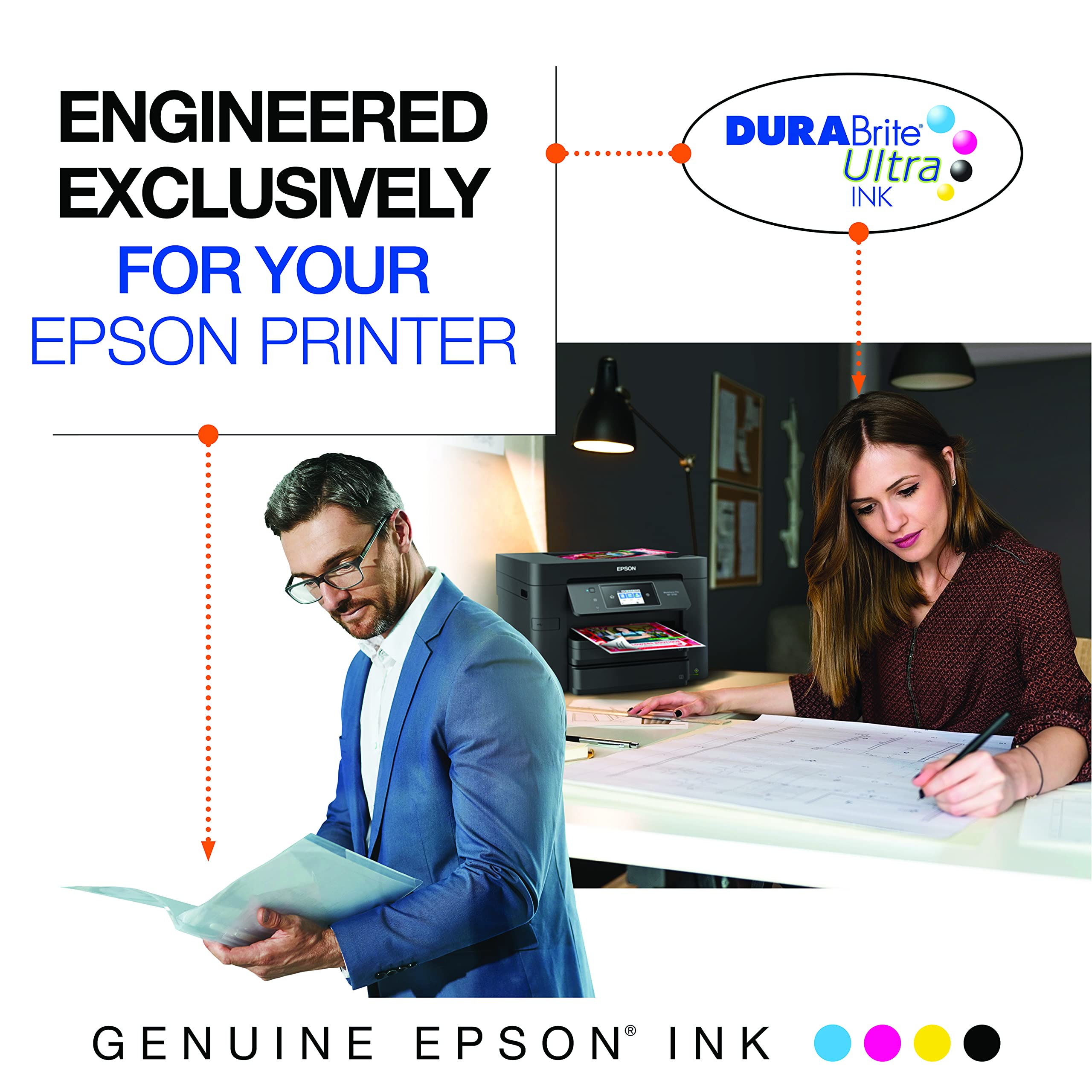 EPSON 812 DURABrite Ultra Ink High Capacity Black & Standard Color Cartridge Combo Pack (T812XL-BCS) Works with WorkForce Pro WF-7310, WF-7820, WF-7840, WorkForce EC-C7000