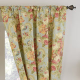 Waverly Spring Bling Rod Pocket Curtains for Living Room, Single Panel, 52" x 84", Vapor