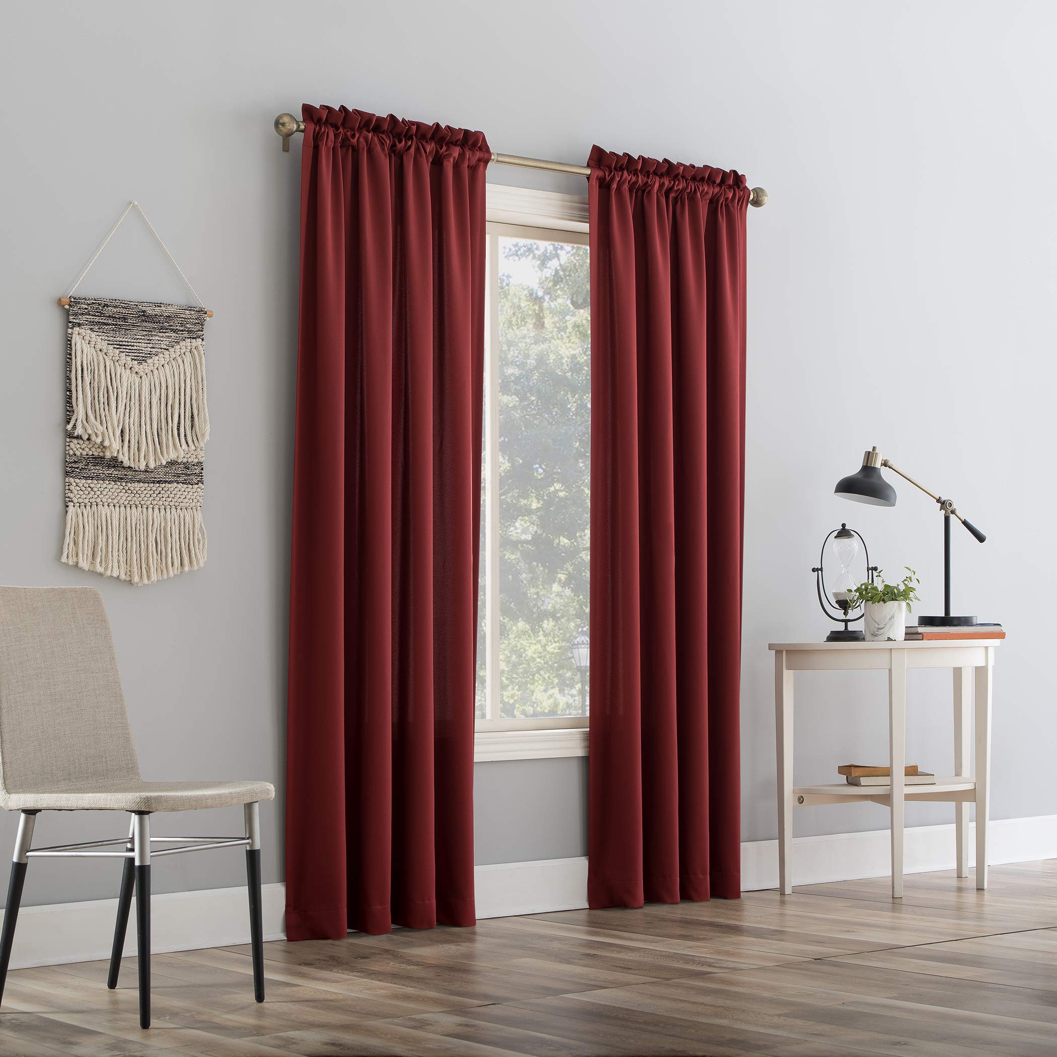 Sun Zero Barrow Energy Efficient Rod Pocket Curtain Single Panel