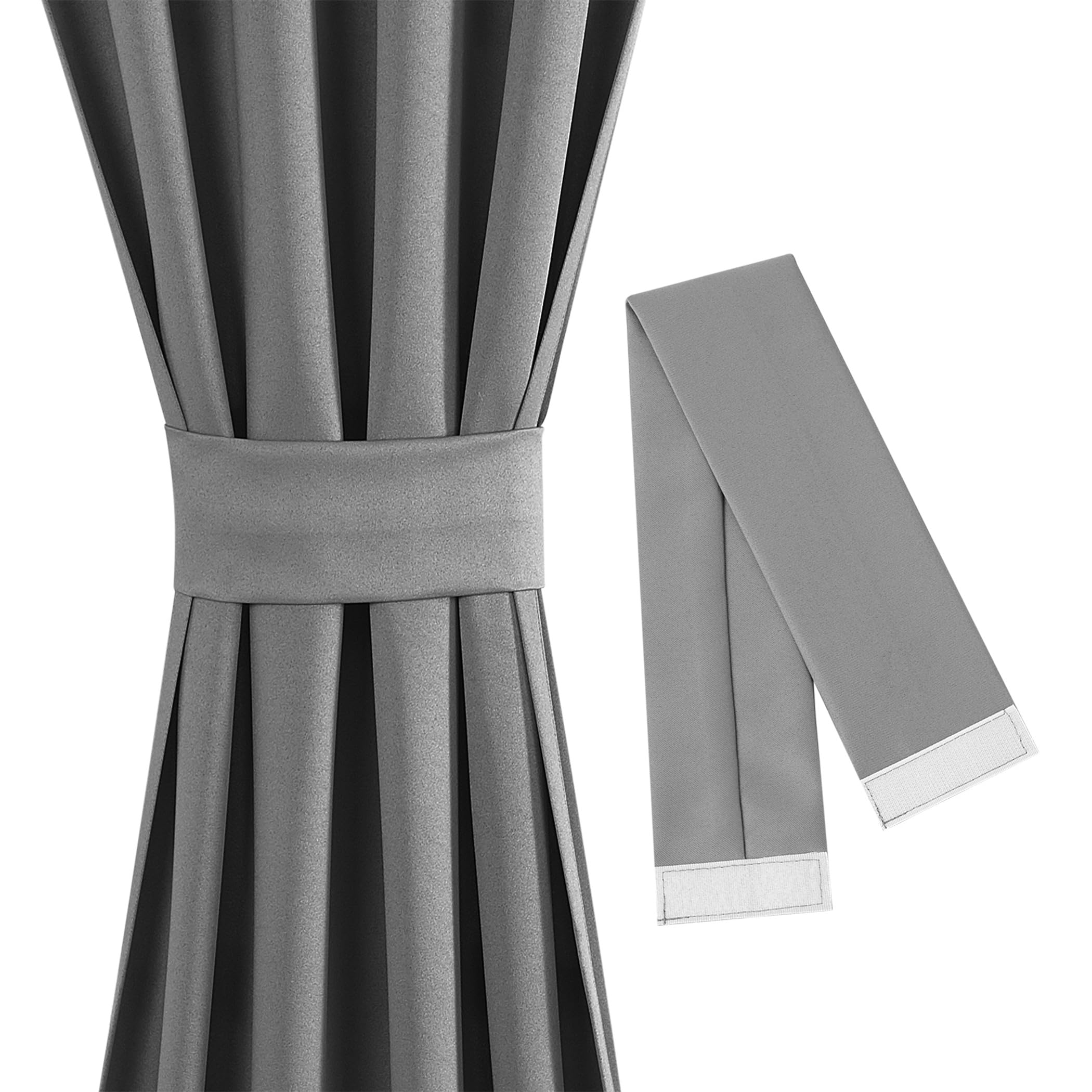 Sun Zero Barrow Energy Efficient Rod Pocket Door Curtain Panel, 54" x 72", Gray