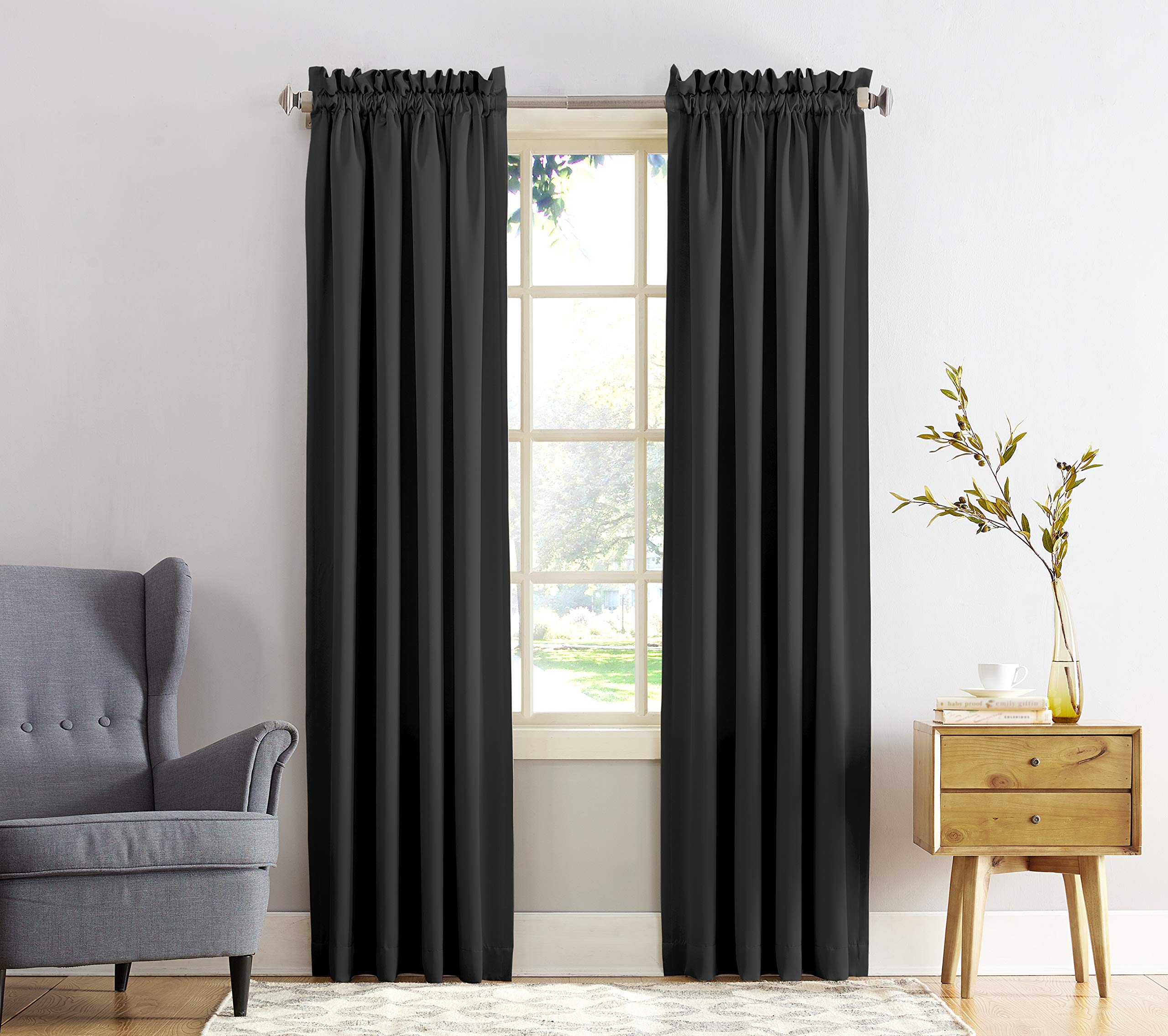 Sun Zero Barrow Energy Efficient Rod Pocket Curtain Single Panel