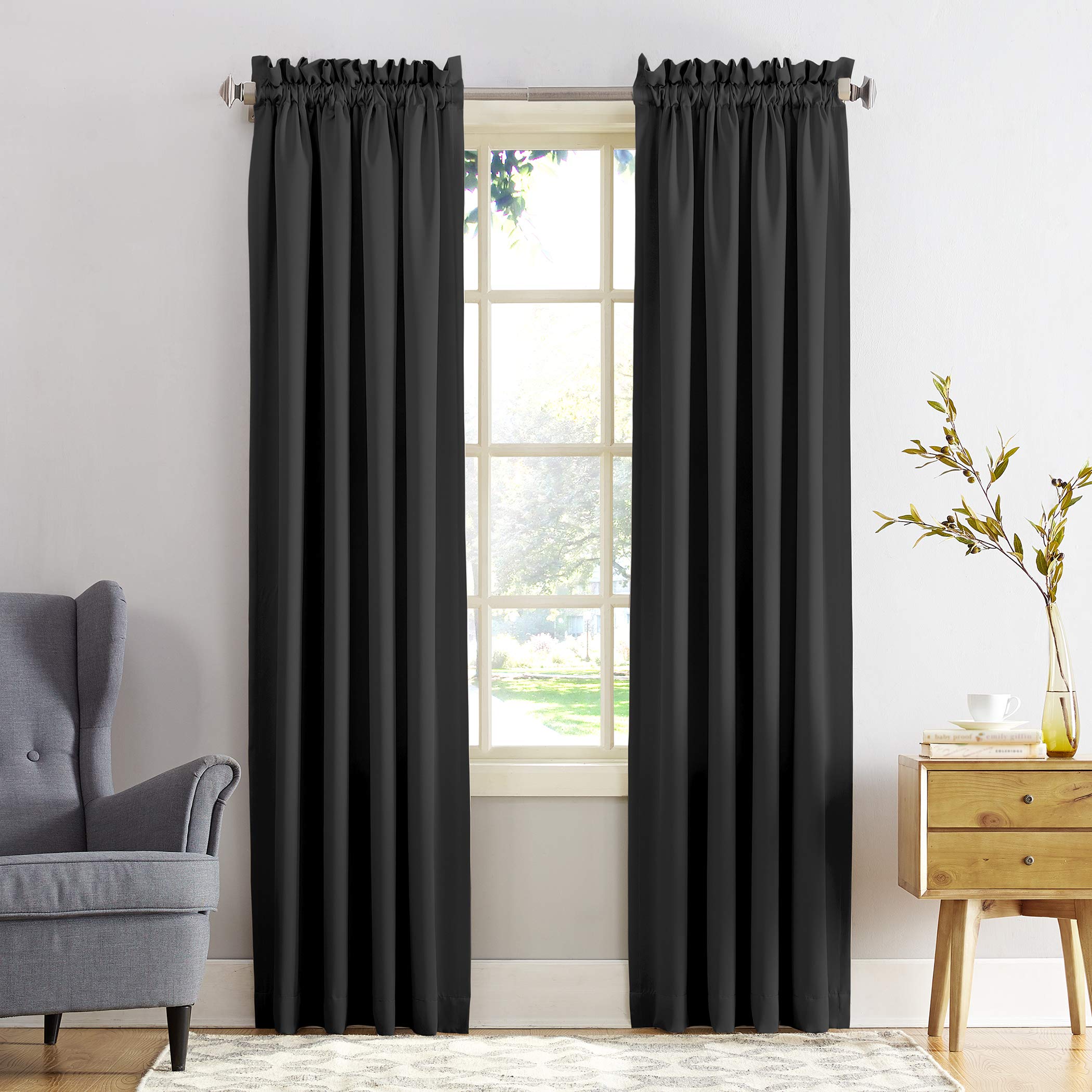 Sun Zero Barrow Energy Efficient Rod Pocket Curtain Single Panel