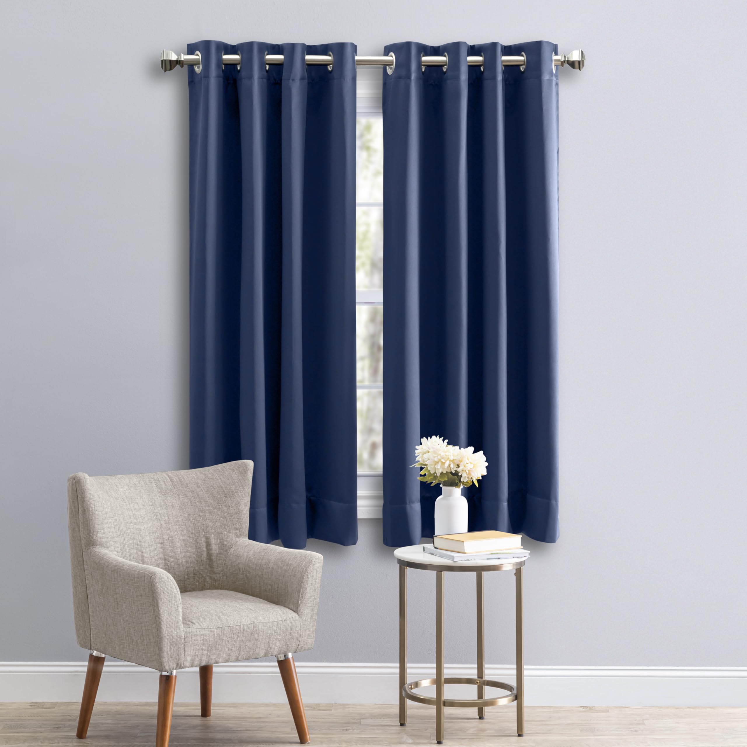 Ricardo Ultimate Blackout Grommet Panel with Wand, 56" W x 45" L, Blue