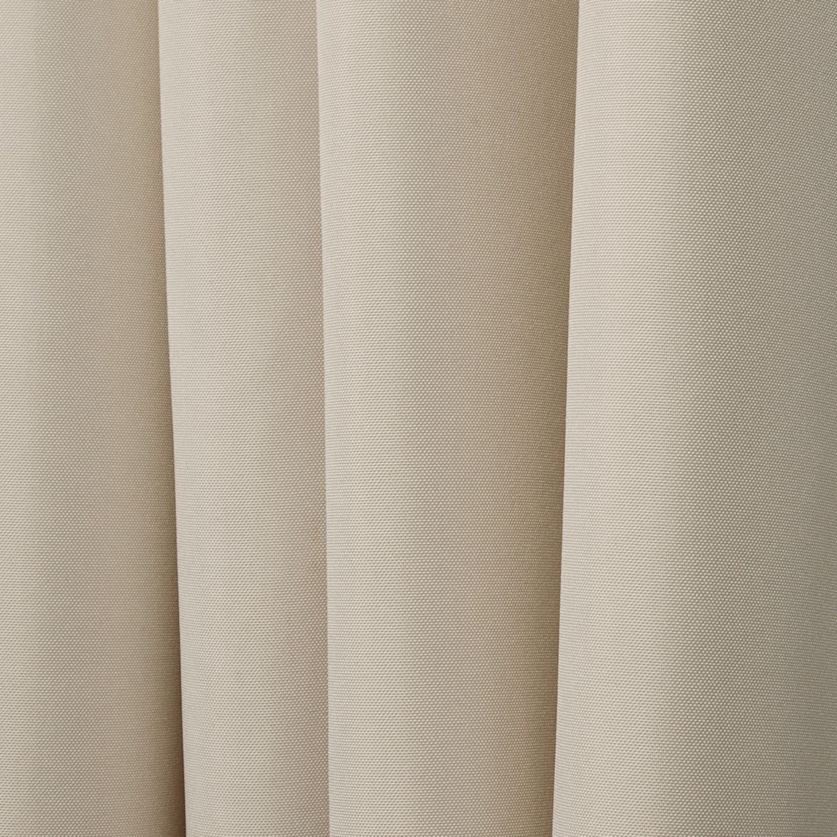 Exclusive Home Cabana Solid Indoor/Outdoor Light Filtering Grommet Top Curtain Panel Pair, 54"x108", Natural