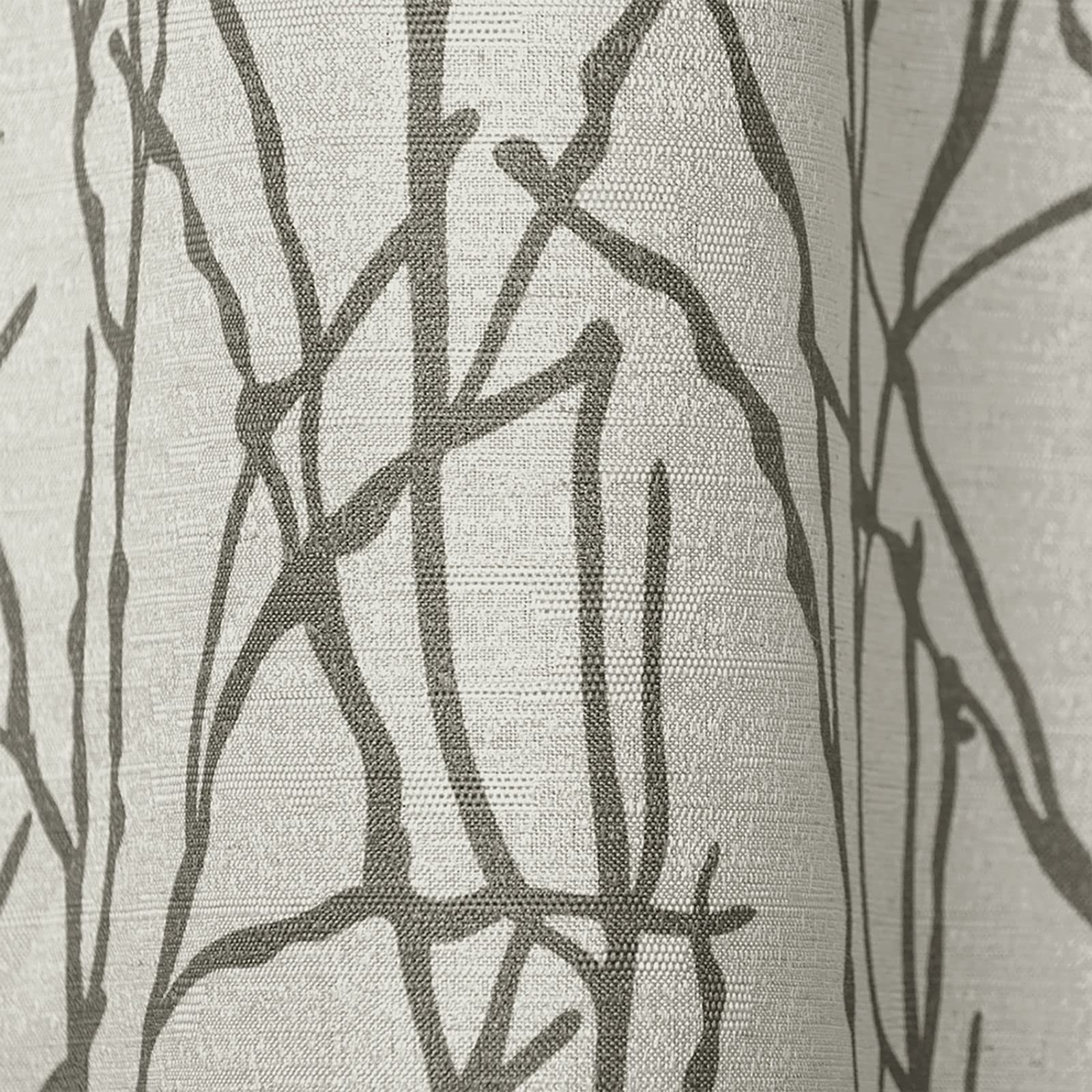 Exclusive Home Curtains - EH8271-02 2-63G Branches Linen Blend Window Curtain Panel Pair with Grommet Top, 54x63, Natural, 2 Piece