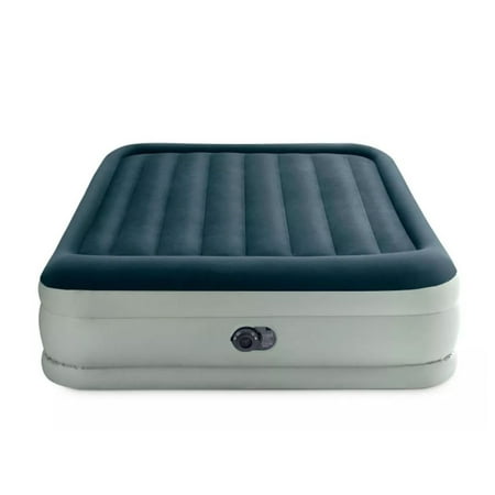 Intex Elevated 18  Premium Comfort Queen Air Mattress with Internal Pump