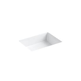 KOHLER Verticyl White Rectangular Bathroom Sink with Overflow