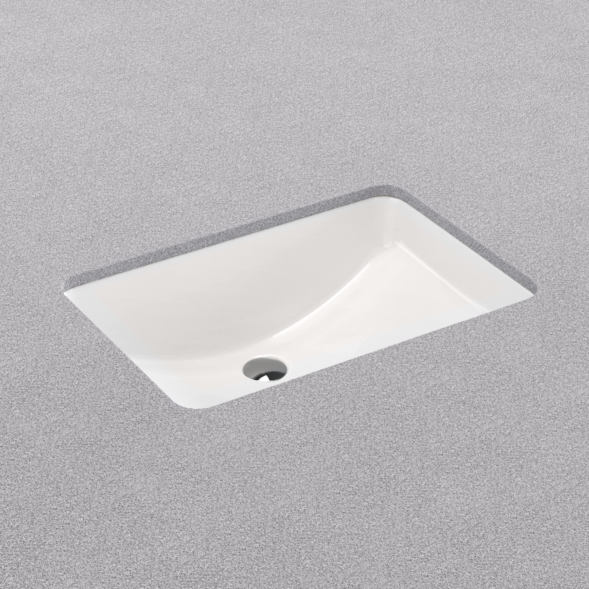 PROFLO PF2114UAWH PROFLO PF2114UA Norris 22-13/16" Rectangular Vitreous China Undermount Bathroom Sink with Overflow