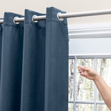 Ricardo | Grand Pointe Black Out Short Length Panel | 54" W x 45�L | Blue | Single Panel | Grommet Style | Insulated Privacy Curtain | Livingroom, Bedroom, Dining Room | Durable | Machine Washable