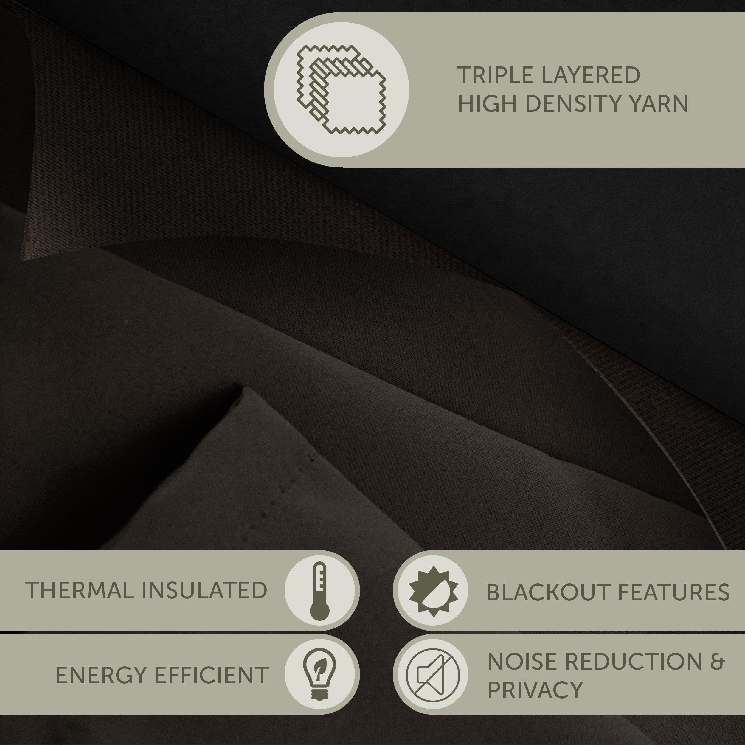 Rod Desyne Window Thermal Isulated Blackout Curtain with Metal Grommet, 150" x 108", Dark Grey - 1 Panel