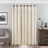 Eclipse Warren Grommet Top Curtains for Bedroom, Single Panel, 50" x 108", Ivory