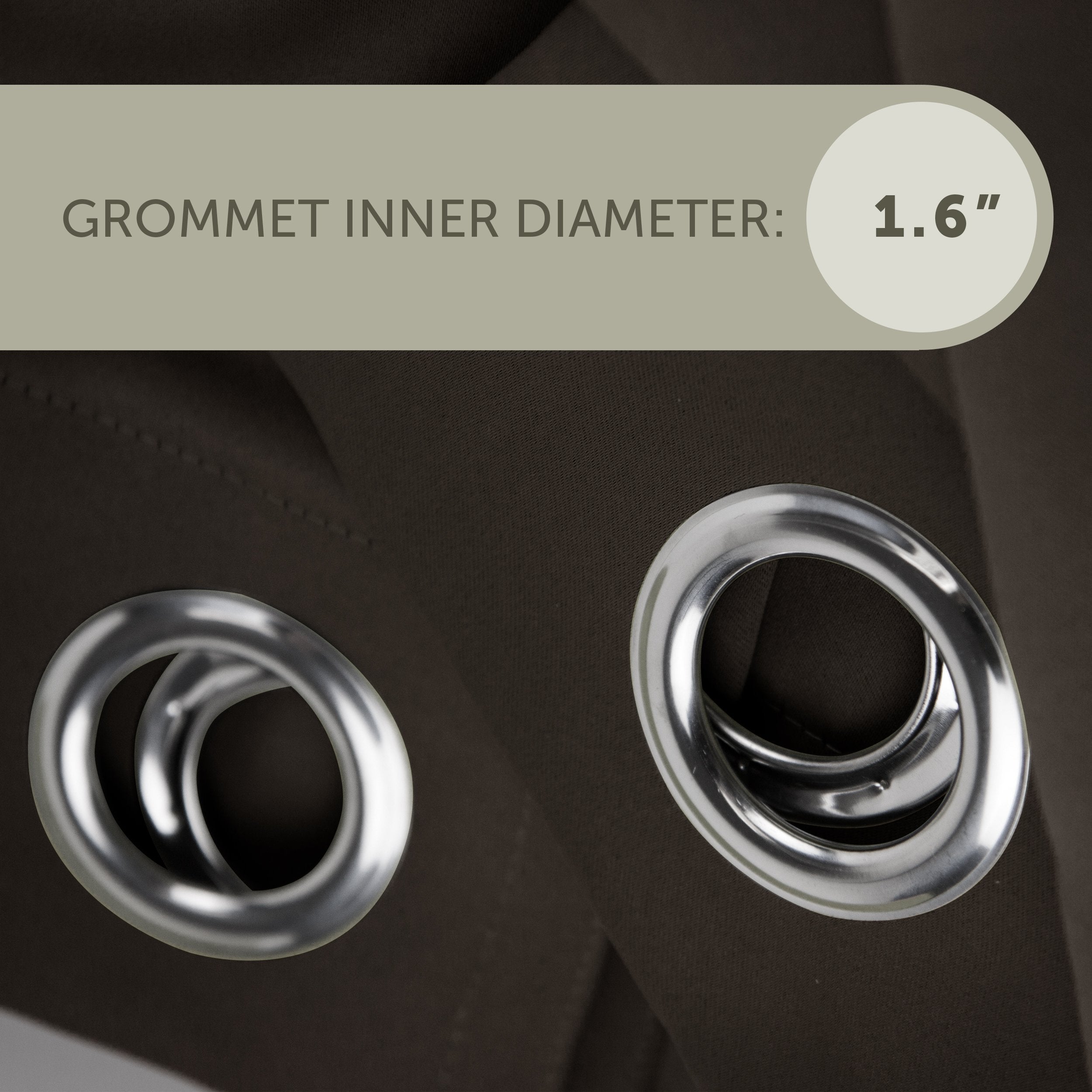Rod Desyne Window Thermal Isulated Blackout Curtain with Metal Grommet, 150" x 108", Dark Grey - 1 Panel