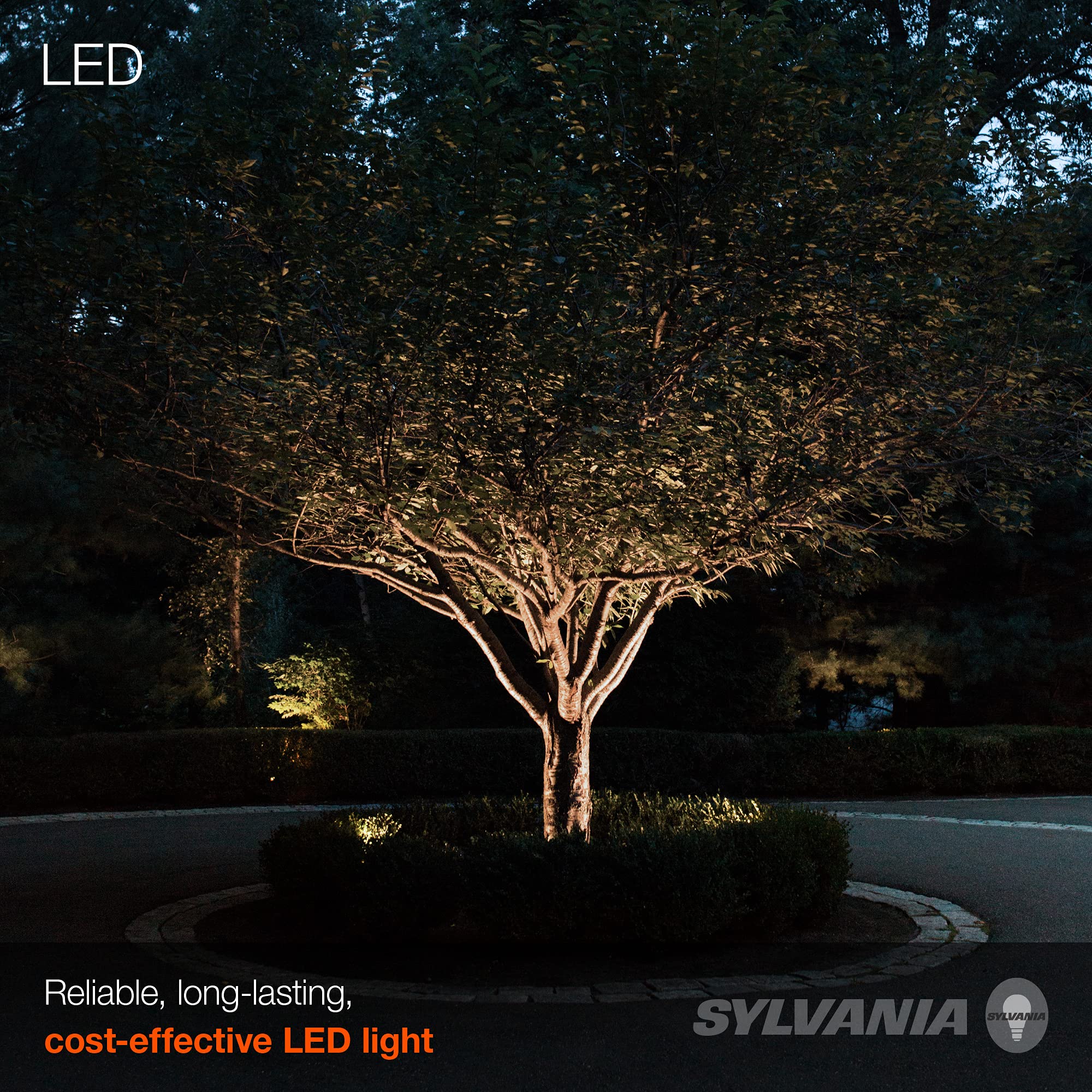 Sylvania LED Outdoor Bullet Floodlight with Integrated Knuckle, 15W, Bronze Finish, 1250 Lumens, 4000K, Bright White � 1 Pack (60181)