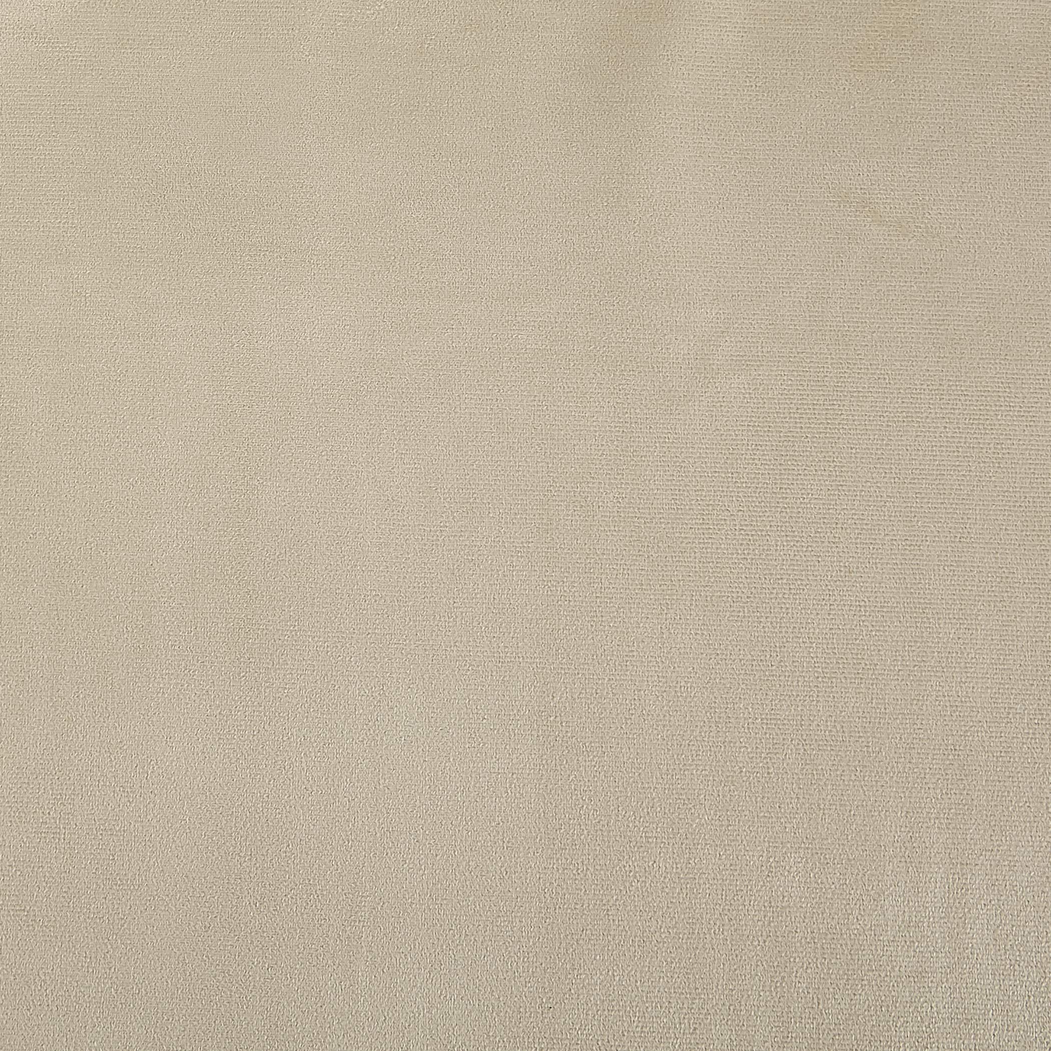 Sun Zero Hampshire Velvet Noise Reducing Thermal Extreme 100% Total Blackout Back Tab/Rod Pocket Curtain Panel, Ecru Off-White, 50"W x 96"L (1 Panel)