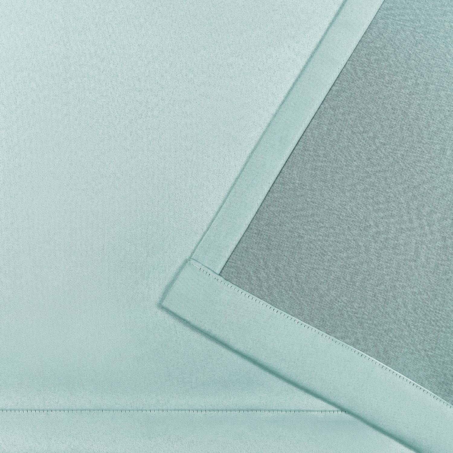 Exclusive Home Bliss Room Darkening Room Blackout Hidden Tab Top Curtain Panels, 54"x84", Aqua, Set of 2