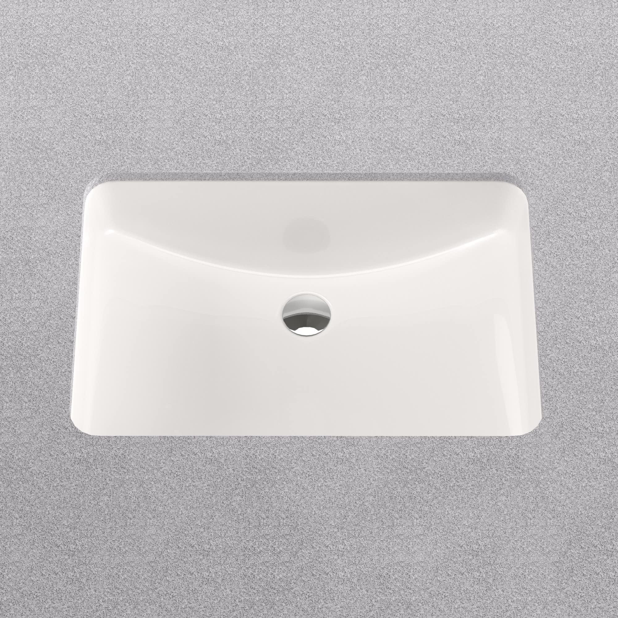 PROFLO PF2114UAWH PROFLO PF2114UA Norris 22-13/16" Rectangular Vitreous China Undermount Bathroom Sink with Overflow