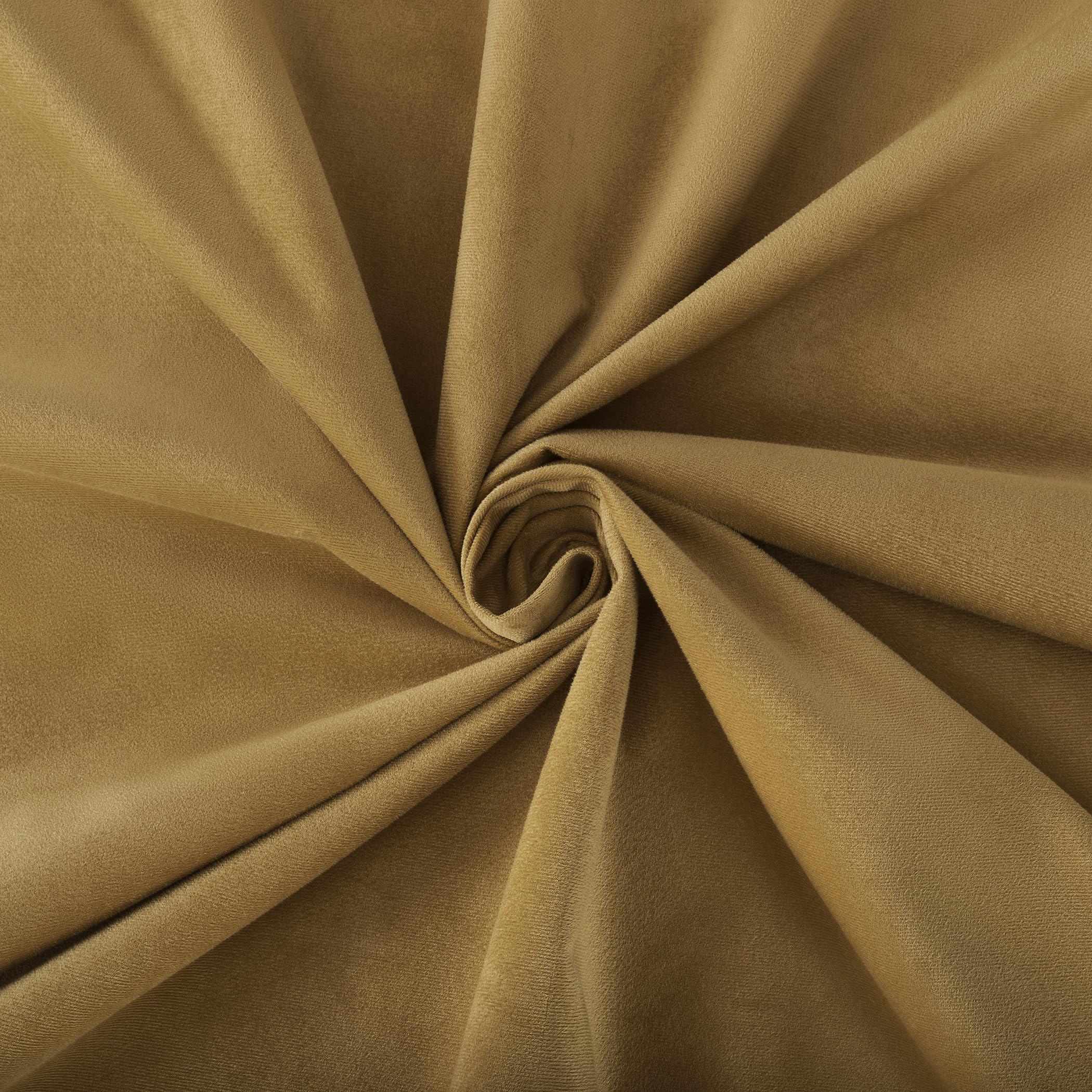 Sun Zero Hampshire Velvet Noise Reducing Thermal Extreme 100% Total Blackout Back Tab/Rod Pocket Curtain Panel, Gold, 50" W x 84" L (1 Panel)
