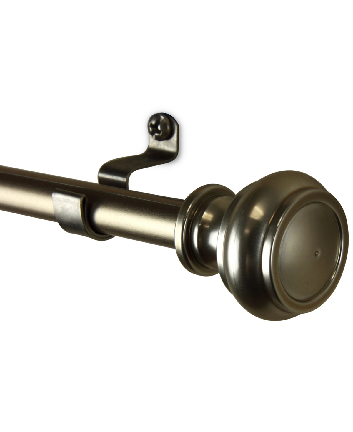 Rod Desyne Teapot 7 by 16  Cafe Curtain Rod Extends - Satin Nickel