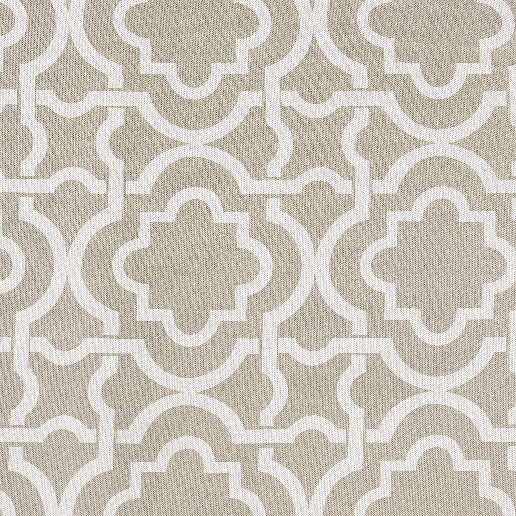 Sun Zero Barnett Trellis Blackout Grommet Curtain Panel, 40" x 95", Taupe