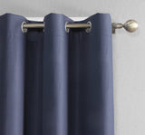 Blue Solid Grommet Blackout Curtain Liner- 42 in. W x 84 in. L