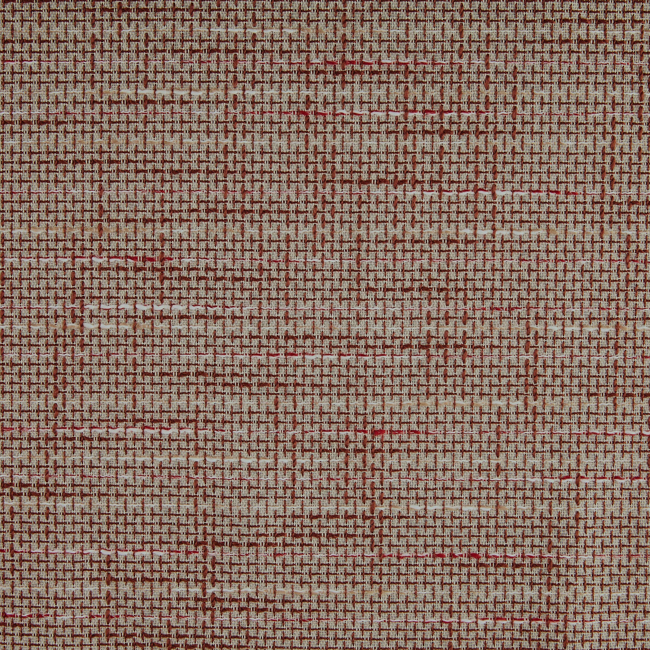 Sun Zero Brooks Burlap Weave Thermal Extreme Total Blackout Grommet Curtain Panel, 52" x 96", Deep Red/Linen