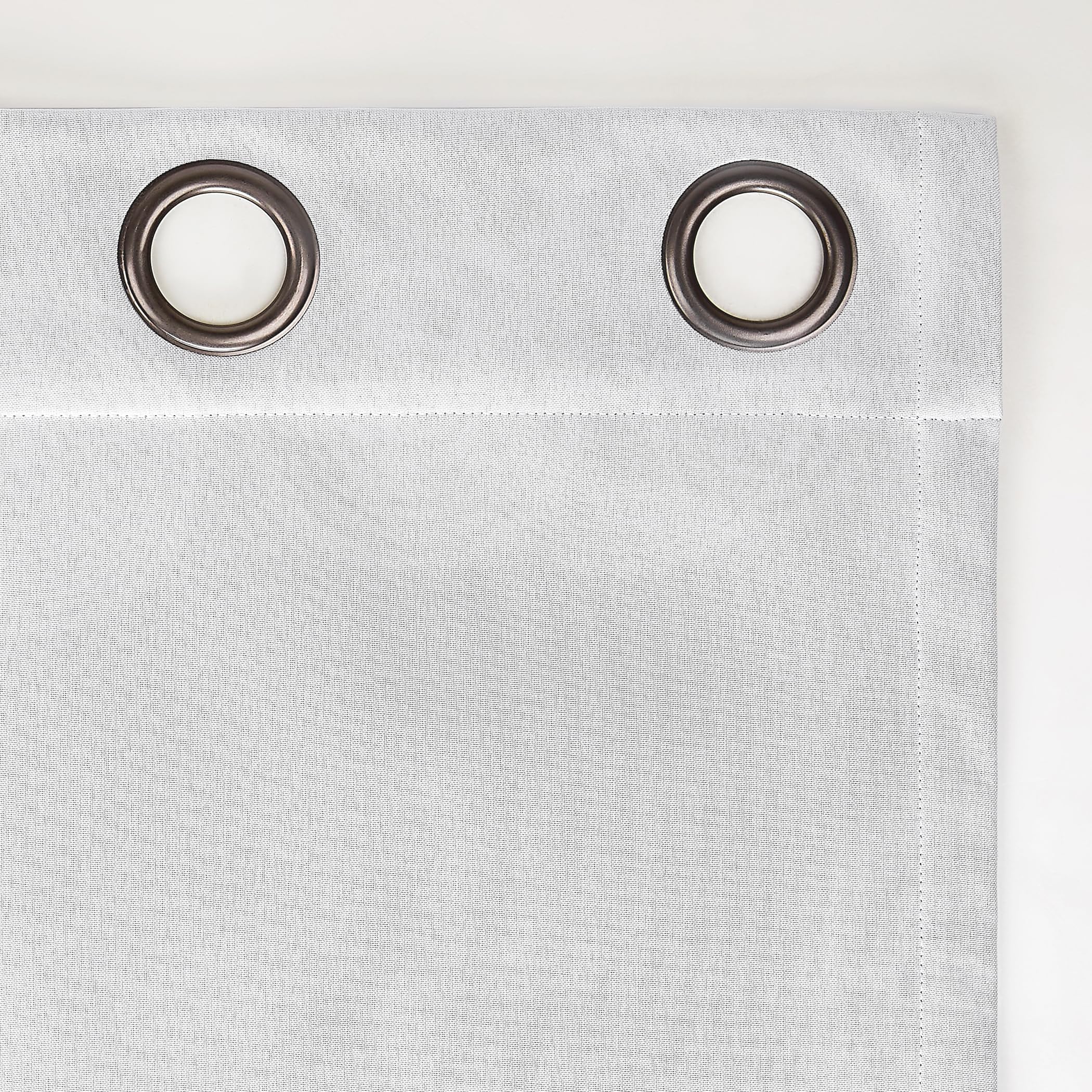 Sun Zero Tyrell Tonal Texture Draft Shield Fleece Insulated Total Blackout Grommet Curtain Panel, 50" x 96", Dove White