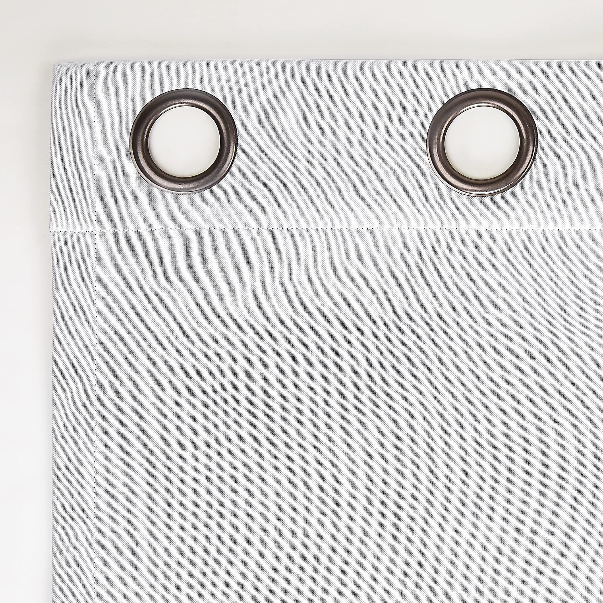 Sun Zero Tyrell Tonal Texture Draft Shield Fleece Insulated Total Blackout Grommet Curtain Panel, 50" x 63", Dove White