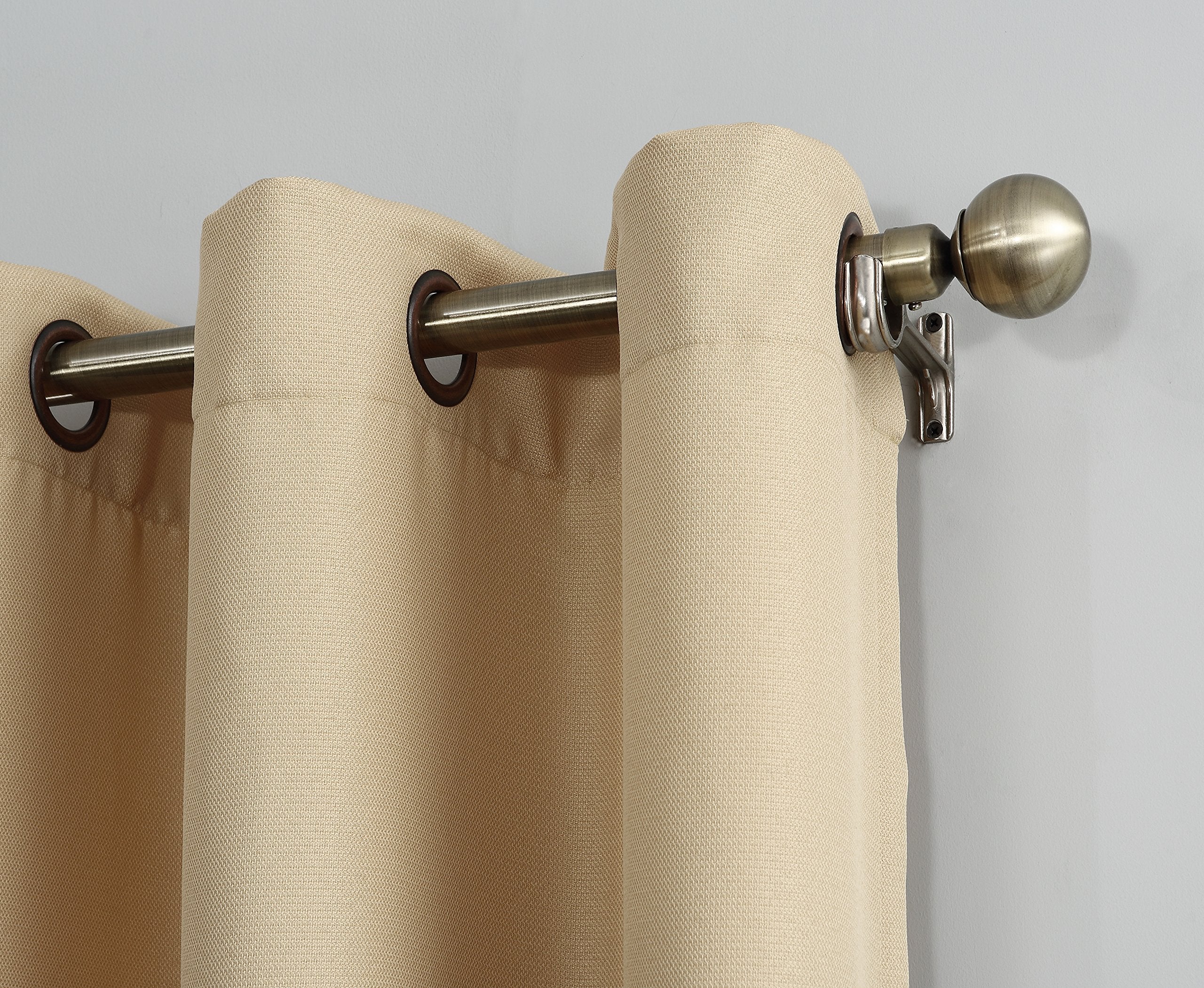 No. 918 Montego Casual Textured Semi-Sheer Grommet Curtain Panel