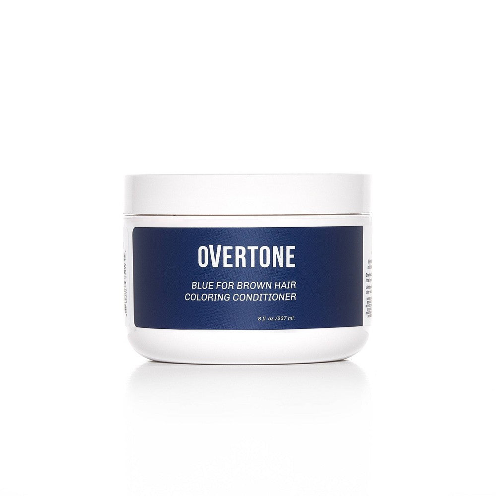 oVertone Hair Care Semi-Permanent Conditioner - Blue for Brown - 8 fl oz