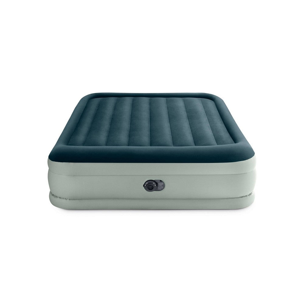 Intex Elevated 18  Premium Comfort Queen Air Mattress with Internal Pump