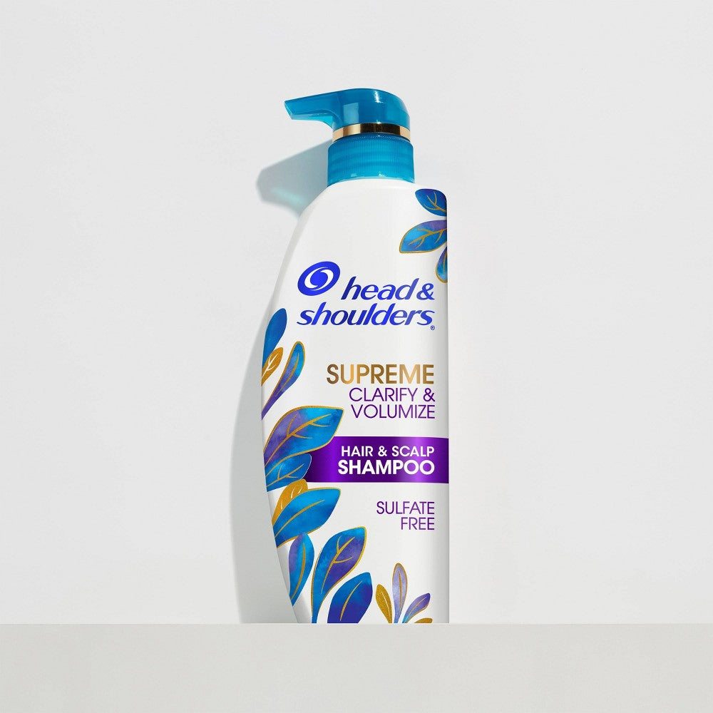 Head & Shoulders Supreme Clarify & Volumize Shampoo  Sulfate Free  for All Hair Types  11.8 fl oz