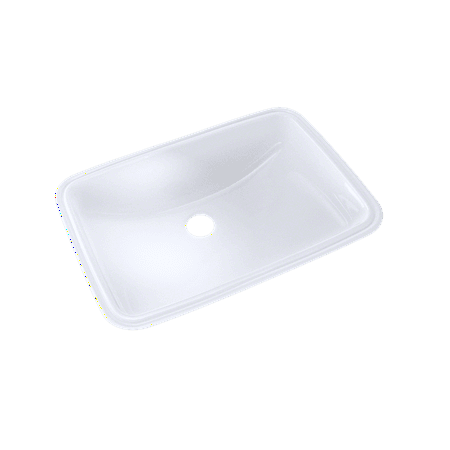 TOTO® 19  x 12-3/8  Rectangular Undermount Bathroom Sink with CeFiONtect?  Cotton White - LT542G#01