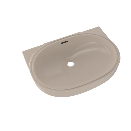 TOTO® Oval 19-11/16" x 13-3/4" Undermount Bathroom Sink with CeFiONtect™, Bone - LT546G#03