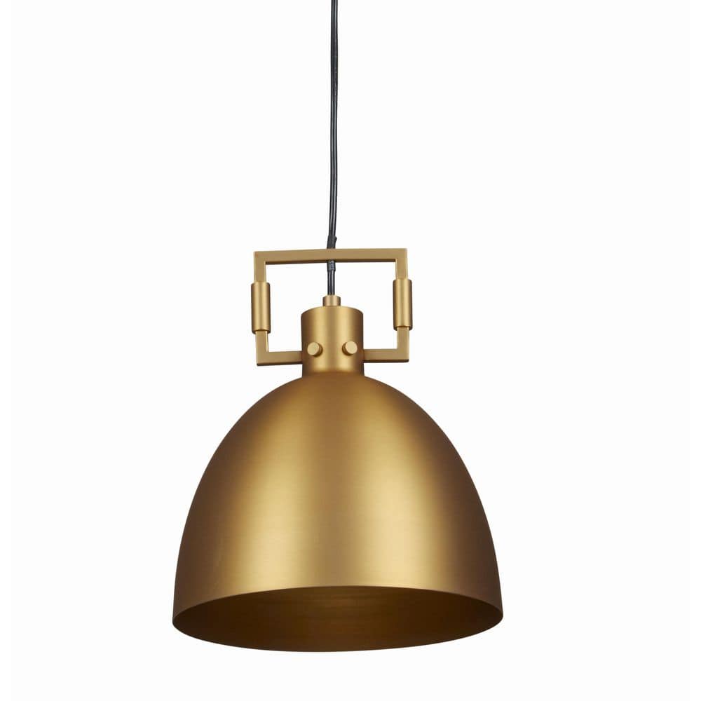 STANFORD LIGHTING Luka 1 Light Brass Modern Farmhouse Pendant