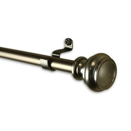 Rod Desyne Teapot 7 by 16  Cafe Curtain Rod Extends - Satin Nickel