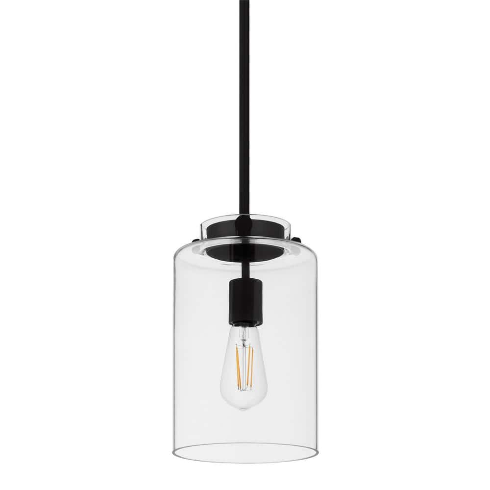 Hampton Bay Mullins 6.75  Mini Pendant Hanging Light  Kitchen Pendant Lighting