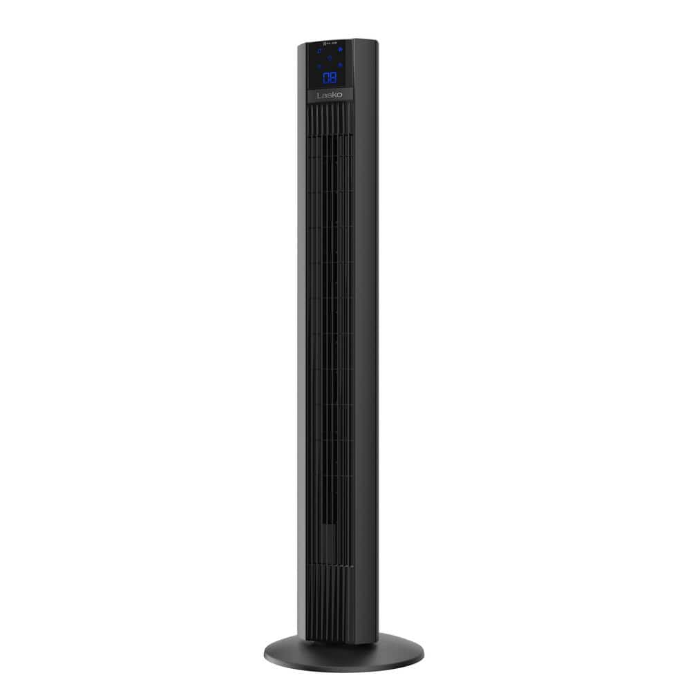 Xtra Air 48 in. 4-Speed Tower Fan in Black with Digital Display, Auto Mode, Timer and Remote Control