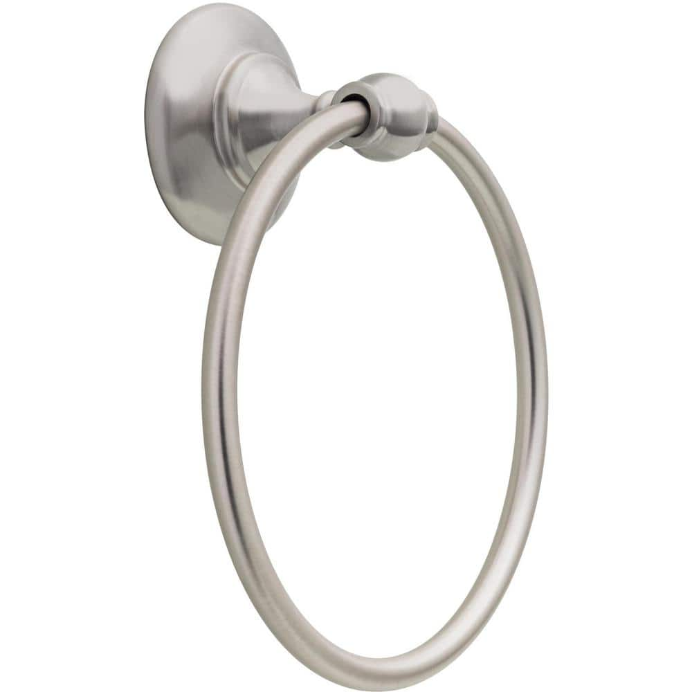 DELTA GRE46-BN Greenwich II Bath Hardware Towel Ring Satin Nickel