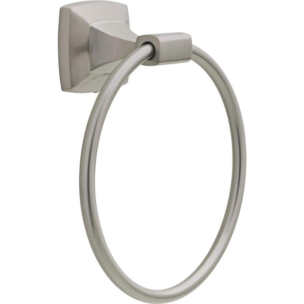 Delta Portwood Towel Ring in SpotShield Brushed Nickel