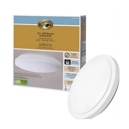 Hampton Bay 16 22-Watt LED Flush Mount Ceiling Light Bright White