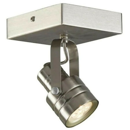 ALLEN ROTH 1 Head Track LED Spotlight Ceiling Flush mount Satin Nickel Finish