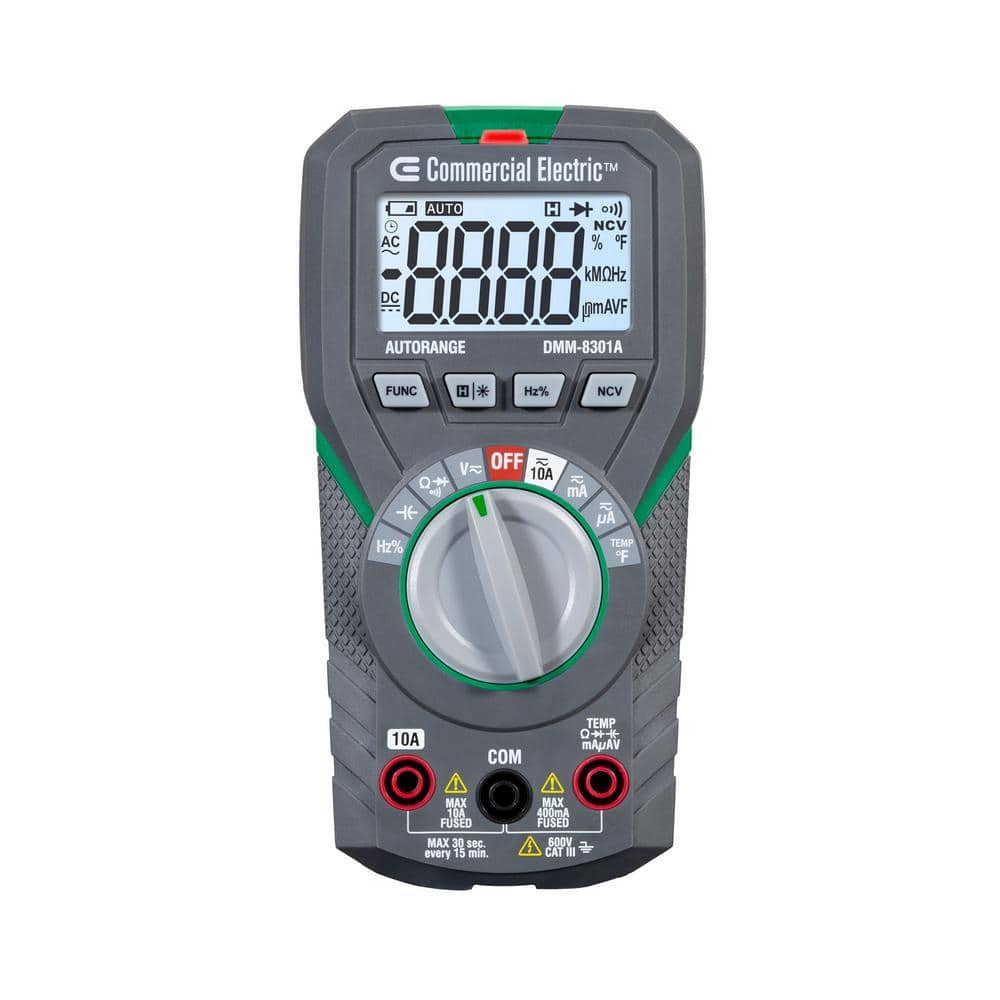 NOB- Commercial Electric RMS Auto-Ranging Digitial Multi-Meter